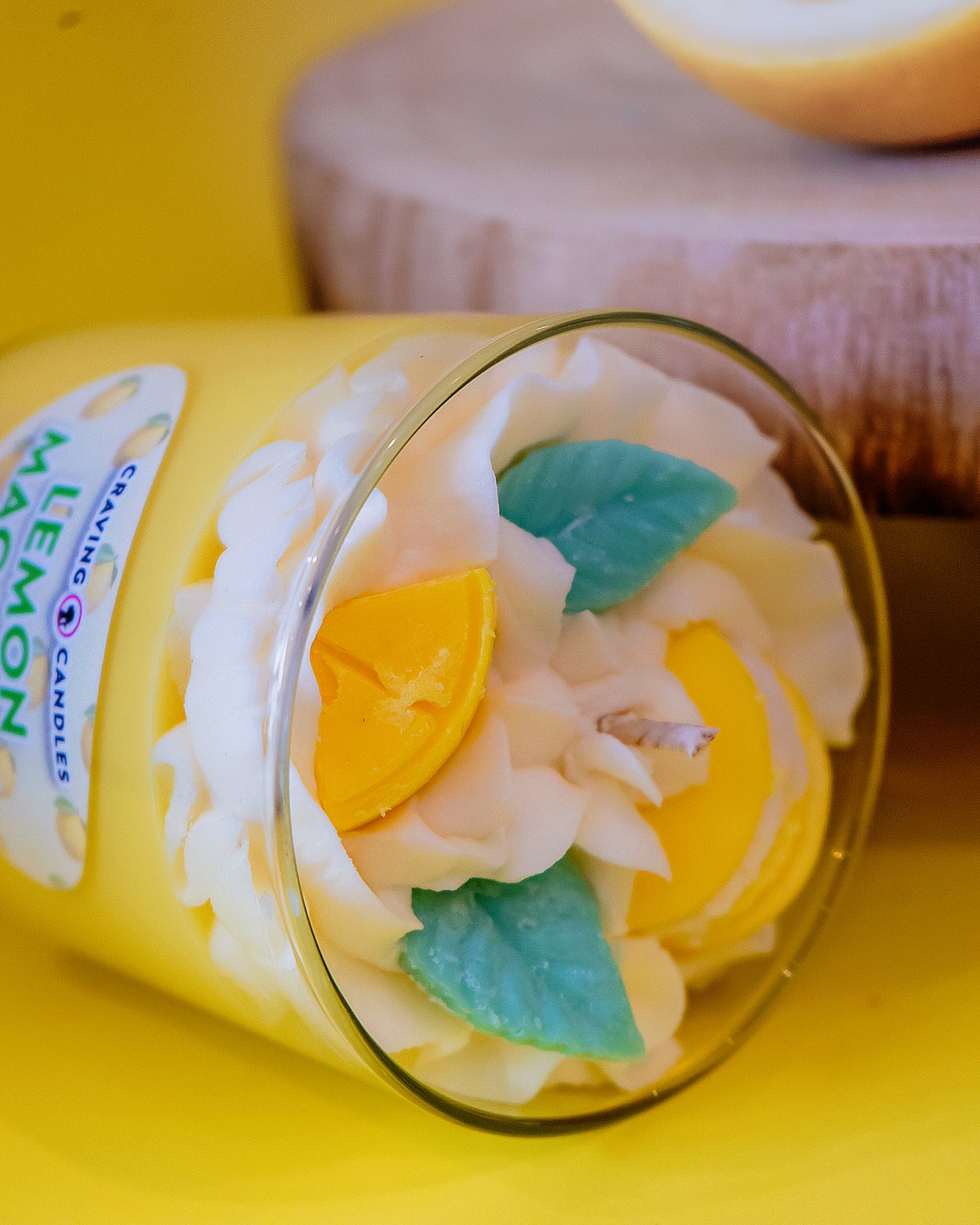 Lemon Macaron Candle