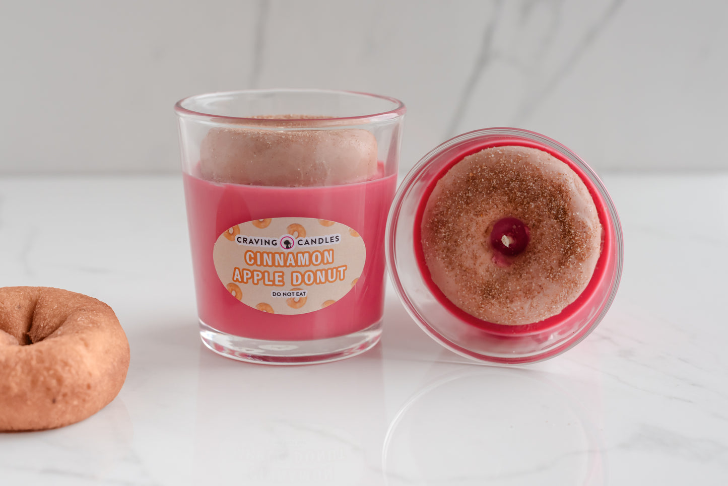 Cinnamon Apple Donut Candle