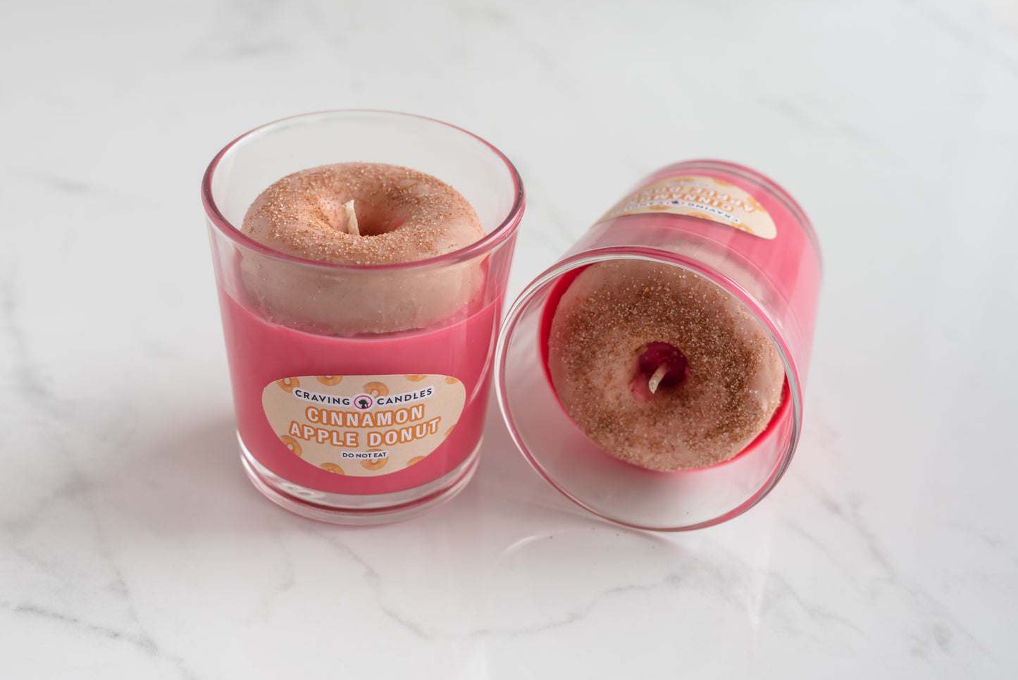 Cinnamon Apple Donut Candle