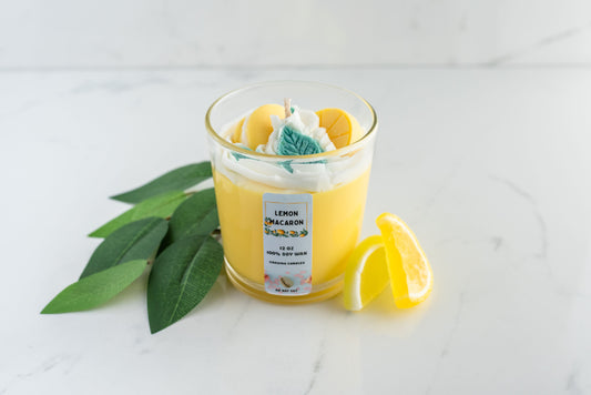 Lemon Macaron Candle