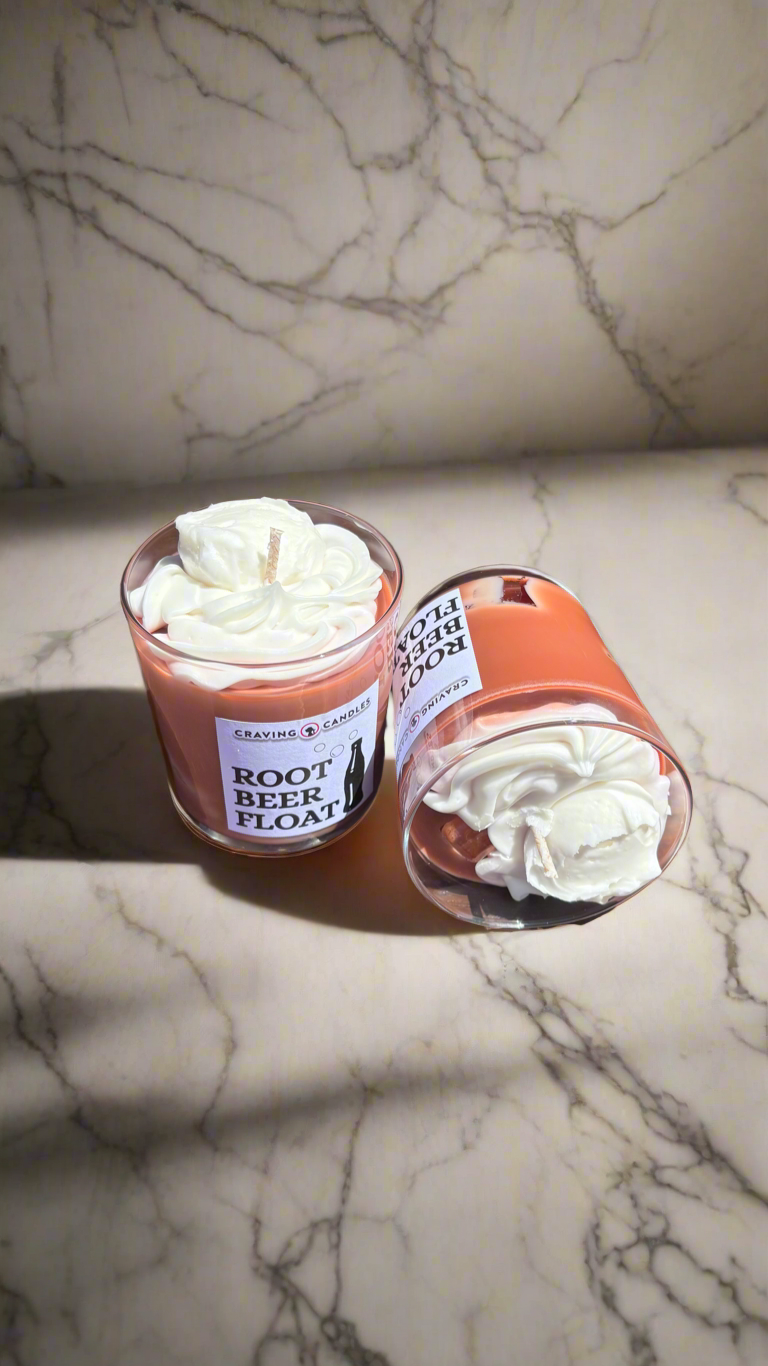 Root Beer Float Candle